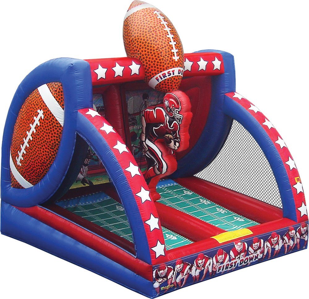 football quarterback inflatable interactive game rental in jacksonville florida